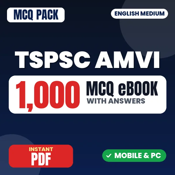 TSPSC Assistant Motor Vehicle Inspector Exam Paper I – 1000 MCQ eBook with Answers | English Medium PDF Download