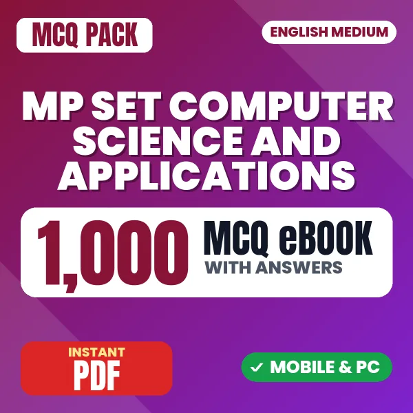 MP SET Computer Science & Applications Exam – 1000 MCQ eBook with Answers | English Medium PDF Download