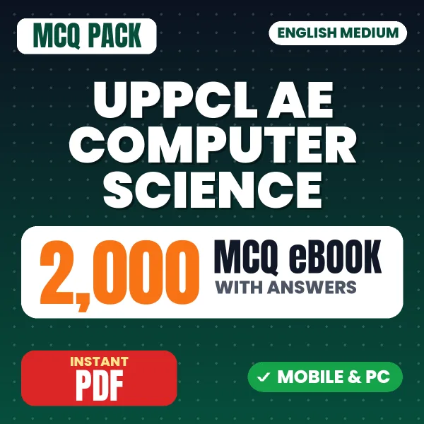 UPPCL AE Computer Science Exam – 2000 MCQ eBook with Answers | English Medium PDF Download