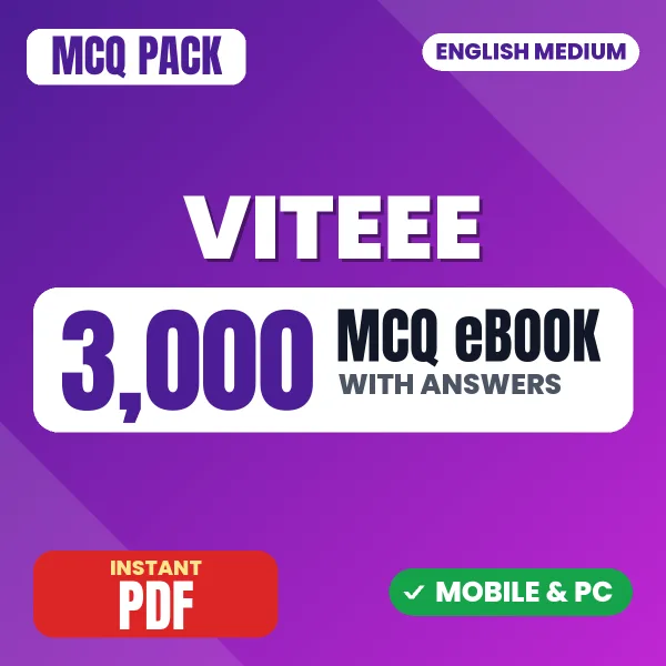 VIT Entrance Mathematics Exam – 3000 MCQ eBook with Answers | English Medium PDF Download