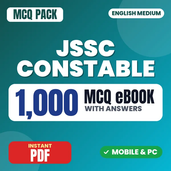 JSSC Constable (Paper-II) Exam – 1000 MCQ eBook with Answers | English Medium PDF Download