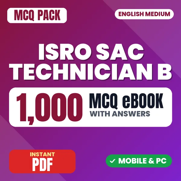 ISRO SAC Technician B Exam (IT/Computer) – 1000 MCQ eBook with Answers | English Medium PDF Download