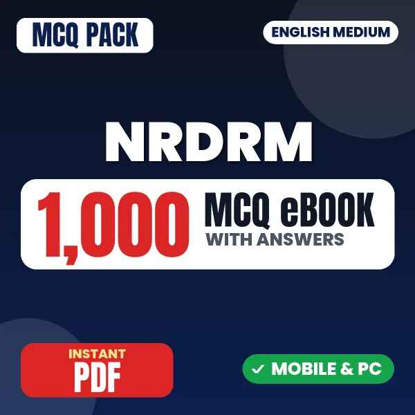 NRDRM Exam – 1000 MCQ eBook with Answers | English Medium PDF Download