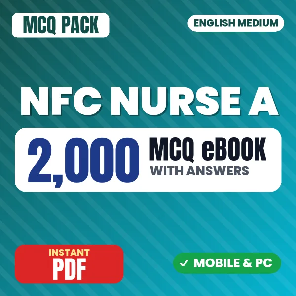 NFC Nurse A Prelims Exam – 2000 MCQ eBook with Answers | English Medium PDF Download