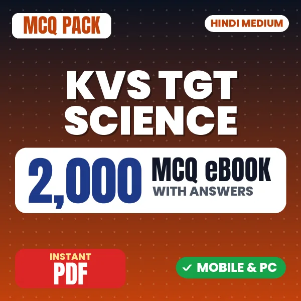 KVS TGT Science Exam – 2000 MCQ eBook with Answers | Hindi Medium PDF Download