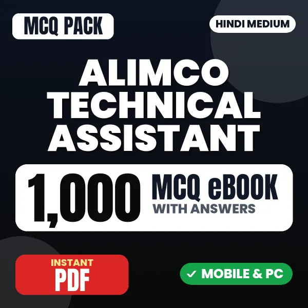 ALIMCO Technical Assistant Exam – 1000 MCQ eBook with Answers | Hindi Medium PDF Download