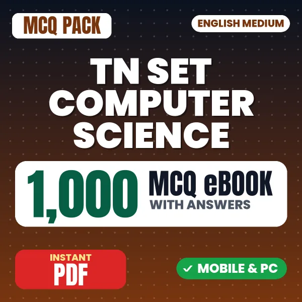 TN SET Computer Science Exam – 1000 MCQ eBook with Answers | English Medium PDF Download