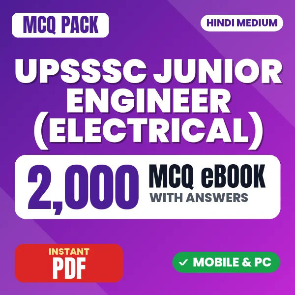UPSSSC Junior Engineer (Electrical) Exam – 2000 MCQ eBook with Answers | Hindi Medium PDF Download