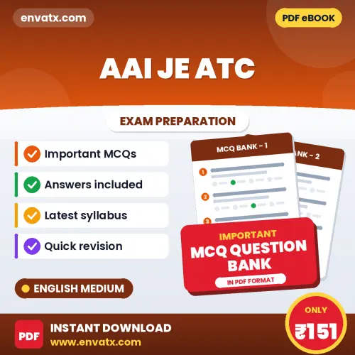Crack AAI JE ATC Exam with This MCQ Practice Book PDF in English – Instant Download