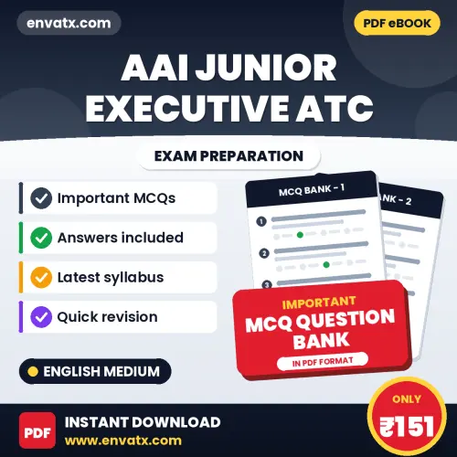 Best MCQ eBook for AAI Junior Executive ATC Exam in English | Selected Questions with Answer Key