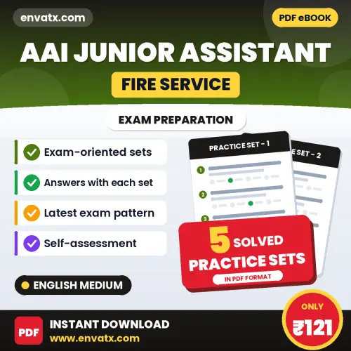 Test Your AAI Junior Assistant (Fire Service) Exam Preparation – 5 Solved Practice Sets in PDF Format (English)