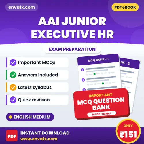 Crack AAI Junior Executive HR Exam with This MCQ Practice Book PDF in English – Instant Download