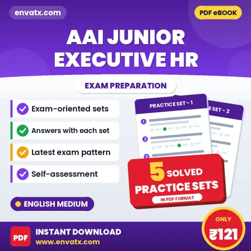 AAI Junior Executive HR Exam Practice Set Series (English): 5 Exam-Like Practice Sets with Answers