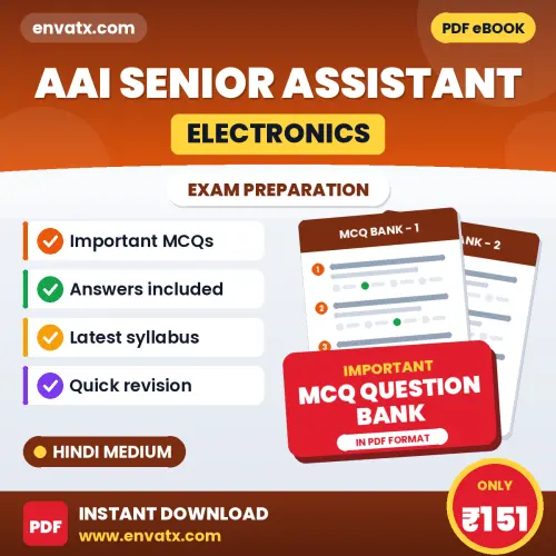 Buy AAI Senior Assistant (Electronics) Exam Objective Type Questions eBook in Hindi – Latest Pattern MCQ Collection