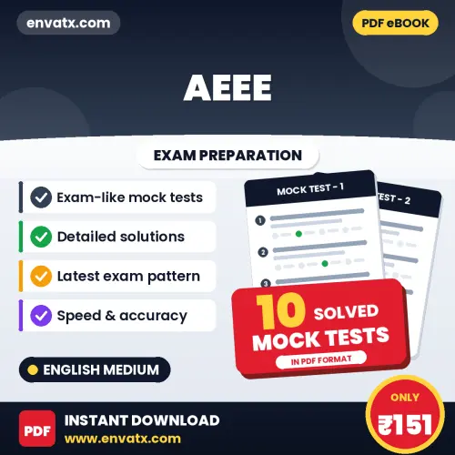 AEEE Mock Test PDF in English – 10 Full-Length Mock Tests with Answer Key