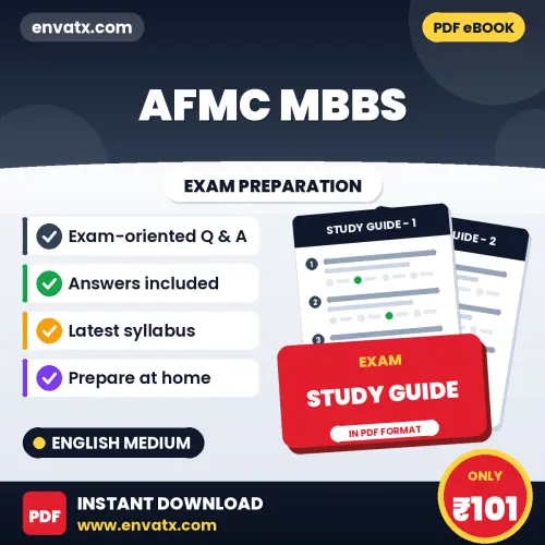 AFMC MBBS Exam Guide PDF in English – Important Questions for Quick Revision