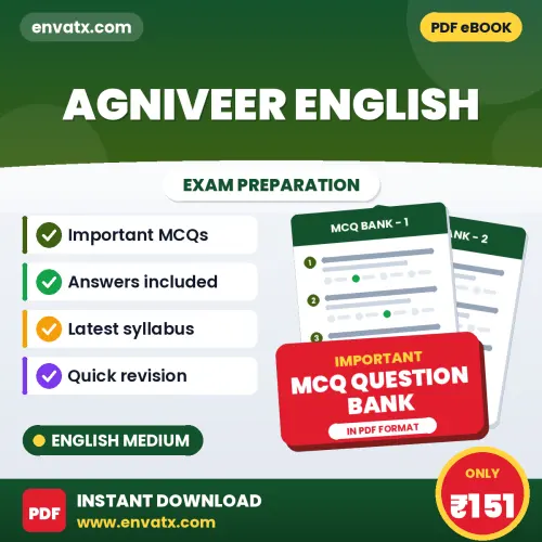 Agniveer English Solved MCQ Book PDF in English – Exam-Oriented Objective Questions for Quick Revision