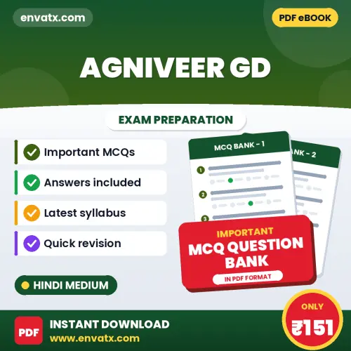 Agniveer GD Important MCQs with Answers (Hindi) – Digital Question Bank for Exam Preparation