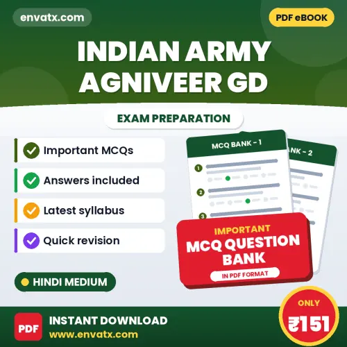 Best MCQ eBook for Indian Army Agniveer GD Exam in Hindi | Selected Questions with Answer Key