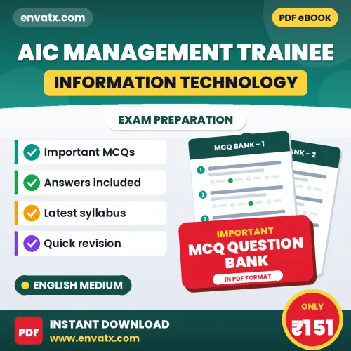 Prepare for AIC Management Trainee (Information Technology) Exam with Multiple Choice Questions & Answers PDF in English
