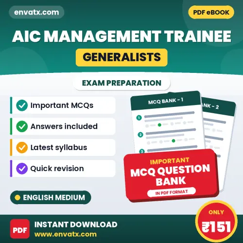 Prepare for AIC Management Trainee (Generalists) Exam with Multiple Choice Questions & Answers PDF in English