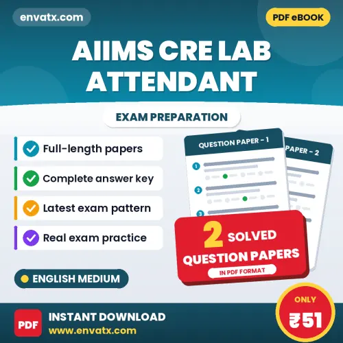 Boost Your AIIMS CRE Lab Attendant Exam Score with 2 Solved Question Papers in English – PDF eBook