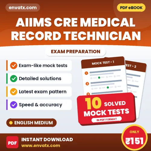 AIIMS CRE Medical Record Technician Mock Test PDF in English – 10 Full-Length Mock Tests with Answer Key