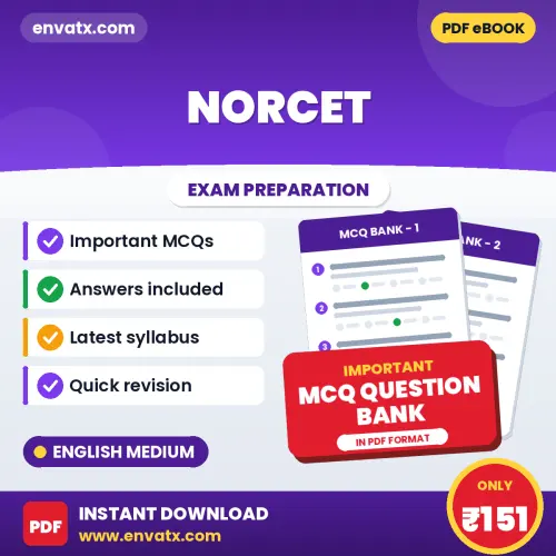 Buy NORCET Exam Objective Type Questions eBook in English – Latest Pattern MCQ Collection