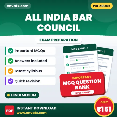 ALL INDIA BAR COUNCIL Important MCQs with Answers (Hindi) – Digital Question Bank for Exam Preparation