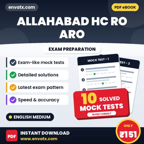 Allahabad HC RO ARO Exam Mock Test Series (English): 10 Exam-Like Mock Tests with Answers