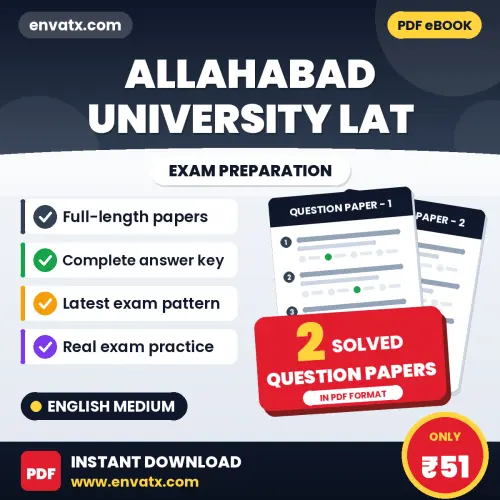 Download 2 Allahabad University LAT Question Papers PDF (English) Based on the Latest Exam Pattern
