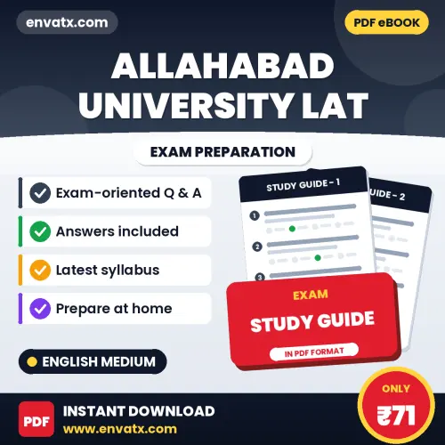 Allahabad University LAT Study eBook (English): Exam-Oriented Questions with Answers in PDF
