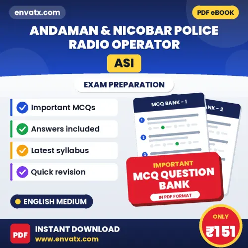 Prepare for Andaman & Nicobar Police Radio Operator (ASI) Exam with Multiple Choice Questions & Answers PDF in English