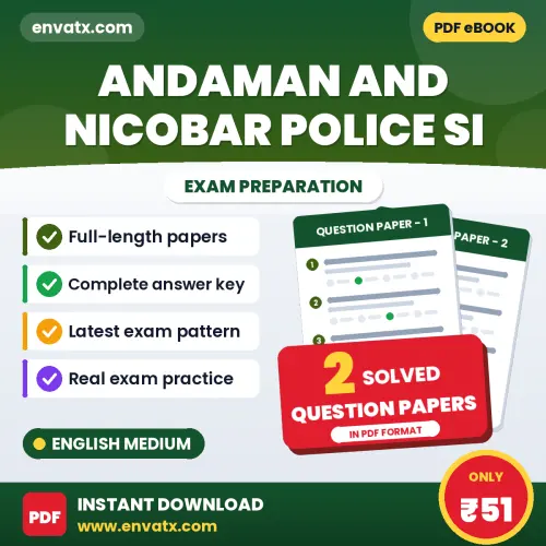 Download 2 Andaman and Nicobar Police SI Question Papers PDF (English) Based on the Latest Exam Pattern