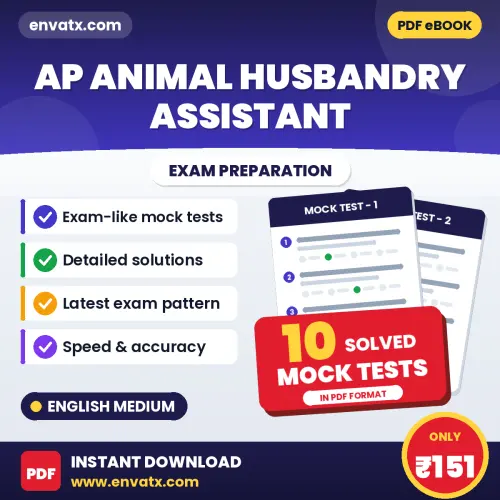 Boost Your AP Animal Husbandry Assistant Exam Score with 10 Solved Mock Tests in English – PDF eBook