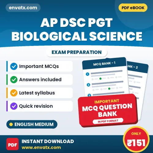 Buy AP DSC PGT Biological Science Exam Objective Type Questions eBook in English – Latest Pattern MCQ Collection
