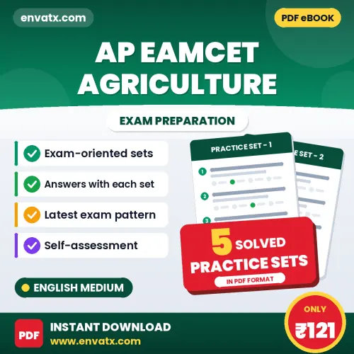Download 5 AP EAMCET Agriculture Practice Sets PDF (English) Based on the Latest Exam Pattern