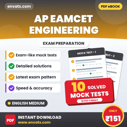Latest Pattern AP EAMCET Engineering Mock Test eBook in English – 10 Solved Mock Tests for Self-Assessment