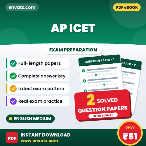 Test Your AP ICET Exam Preparation – 2 Solved Question Papers in PDF Format (English)