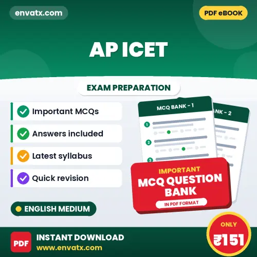Buy AP ICET Exam Objective Type Questions eBook in English – Latest Pattern MCQ Collection