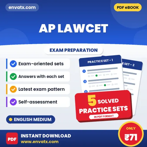 AP LAWCET Exam Practice Set Series (English): 5 Exam-Like Practice Sets with Answers