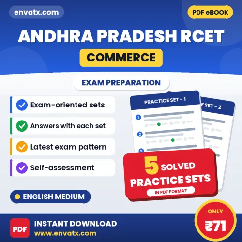 Andhra Pradesh RCET (Commerce) Exam Practice Set Series (English): 5 Exam-Like Practice Sets with Answers