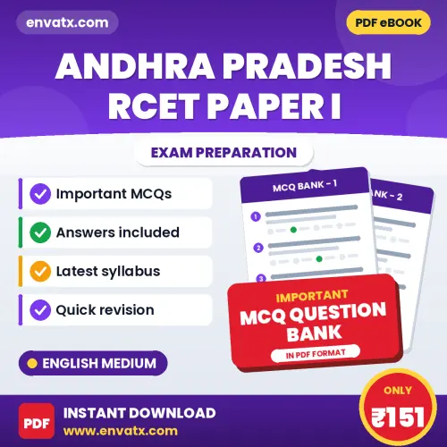 ANDHRA PRADESH RCET PAPER I Exam Objective Question Bank (English): Solved MCQs Based on the Latest Syllabus