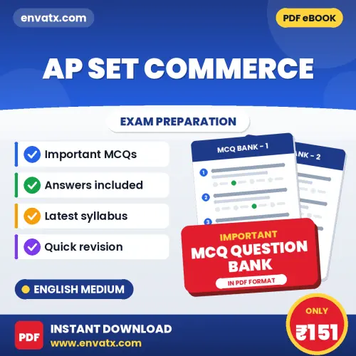 Best MCQ eBook for AP SET COMMERCE Exam in English | Selected Questions with Answer Key