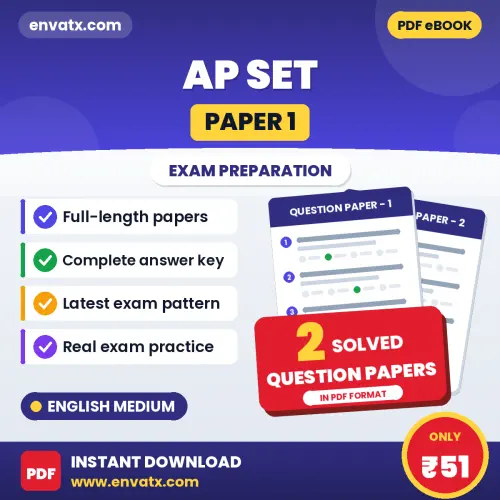 Download 2 AP SET (Paper 1) Question Papers PDF (English) Based on the Latest Exam Pattern