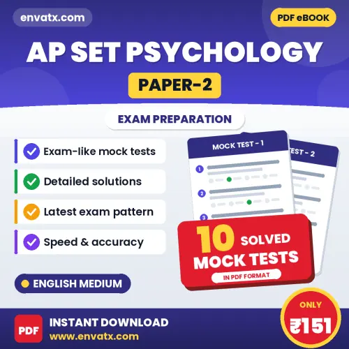AP SET Psychology (Paper-2) Exam Mock Test Series (English): 10 Exam-Like Mock Tests with Answers