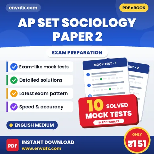 AP SET Sociology Paper 2 Mock Test PDF in English – 10 Full-Length Mock Tests with Answer Key