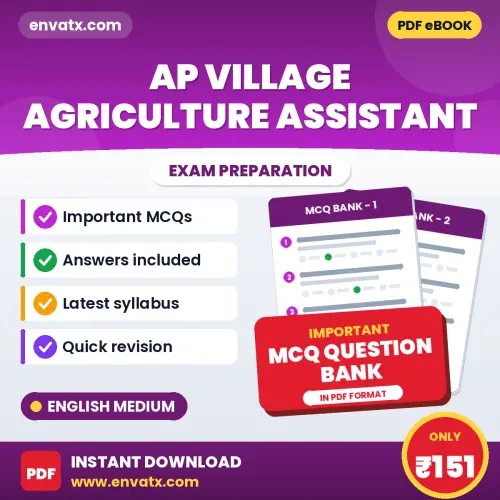 Crack AP Village Agriculture Assistant Exam with This MCQ Practice Book PDF in English – Instant Download