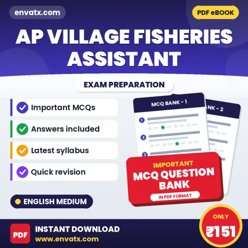 Crack AP VILLAGE FISHERIES ASSISTANT Exam with This MCQ Practice Book PDF in English – Instant Download