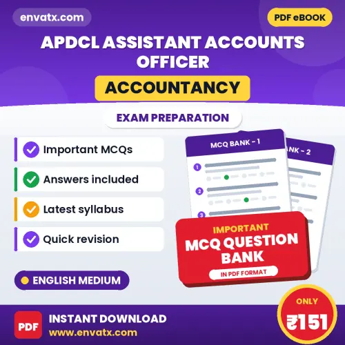 Best MCQ eBook for APDCL Assistant Accounts Officer (Accountancy) Exam in English | Selected Questions with Answer Key